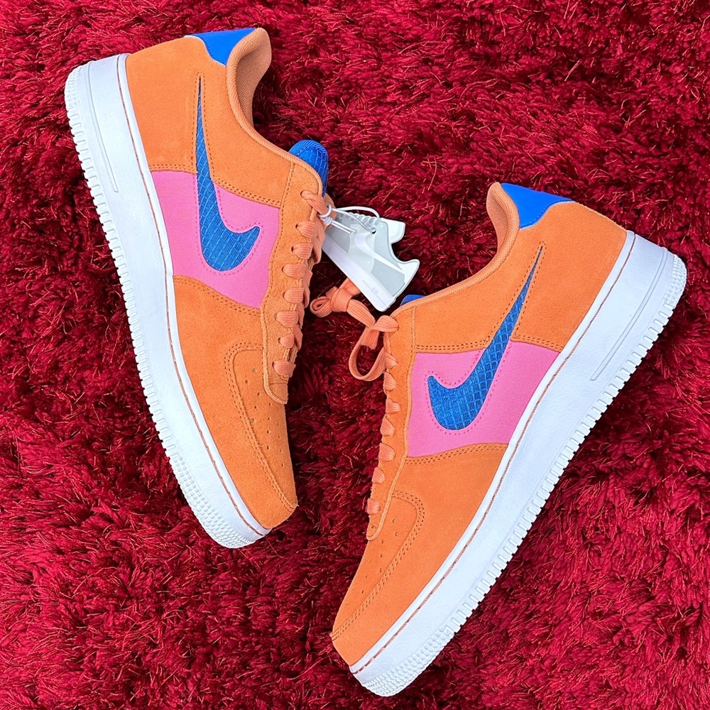 Nike Air Force 1 ‘07 LV8 Orange Trance Shoes 11 White CW7300-800 - Picture 6 of 6